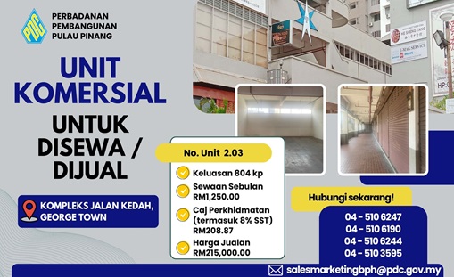 Unit 2.03 KOMPLEKS JALAN KEDAH, GEORGE TOWN