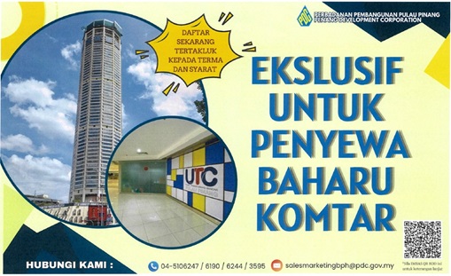 EKSLUSIF UNTUK PENYEWA BAHARU KOMTAR