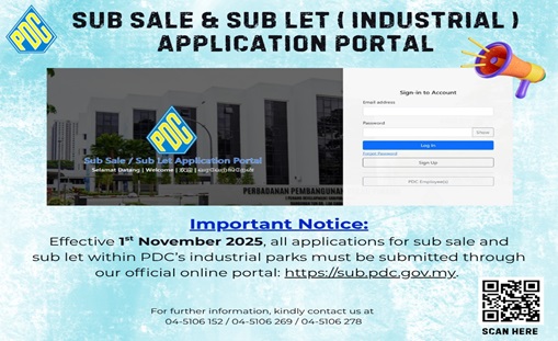SUB SALE & SUB LET (INDUSTRIAL) APPLICATION PORTAL