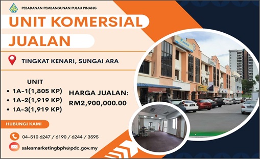 UNIT KOMERSIAL JUALAN - TINGKAT KENARI
