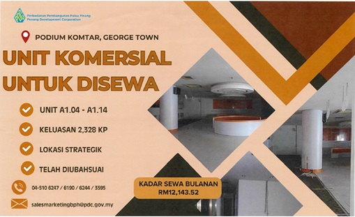 UNIT KOMERSIAL UNTUK DISEWA