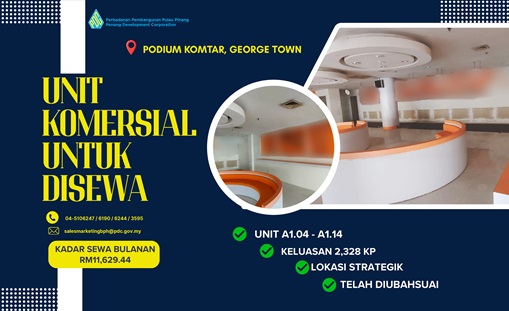 UNIT KOMERSIAL UNTUK DISEWA