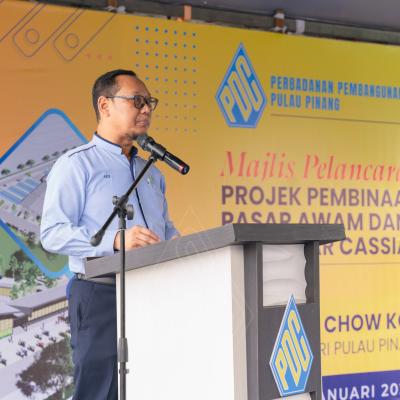 MAJLIS PELANCARAN PEMBINAAN PROJEK PEMBANGUNAN PASAR AWAM, BANDAR CASSIA, BATU KAWAN